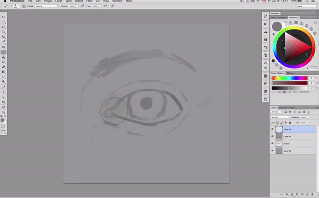 How to Paint Realistic Eyes, Step 04